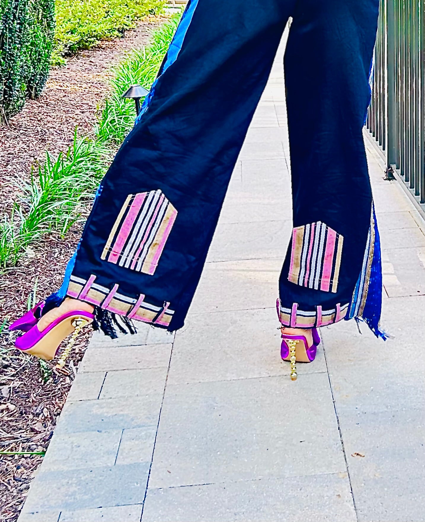 Unisex UPsideDOWN Asóòke Wide Leg Trousers