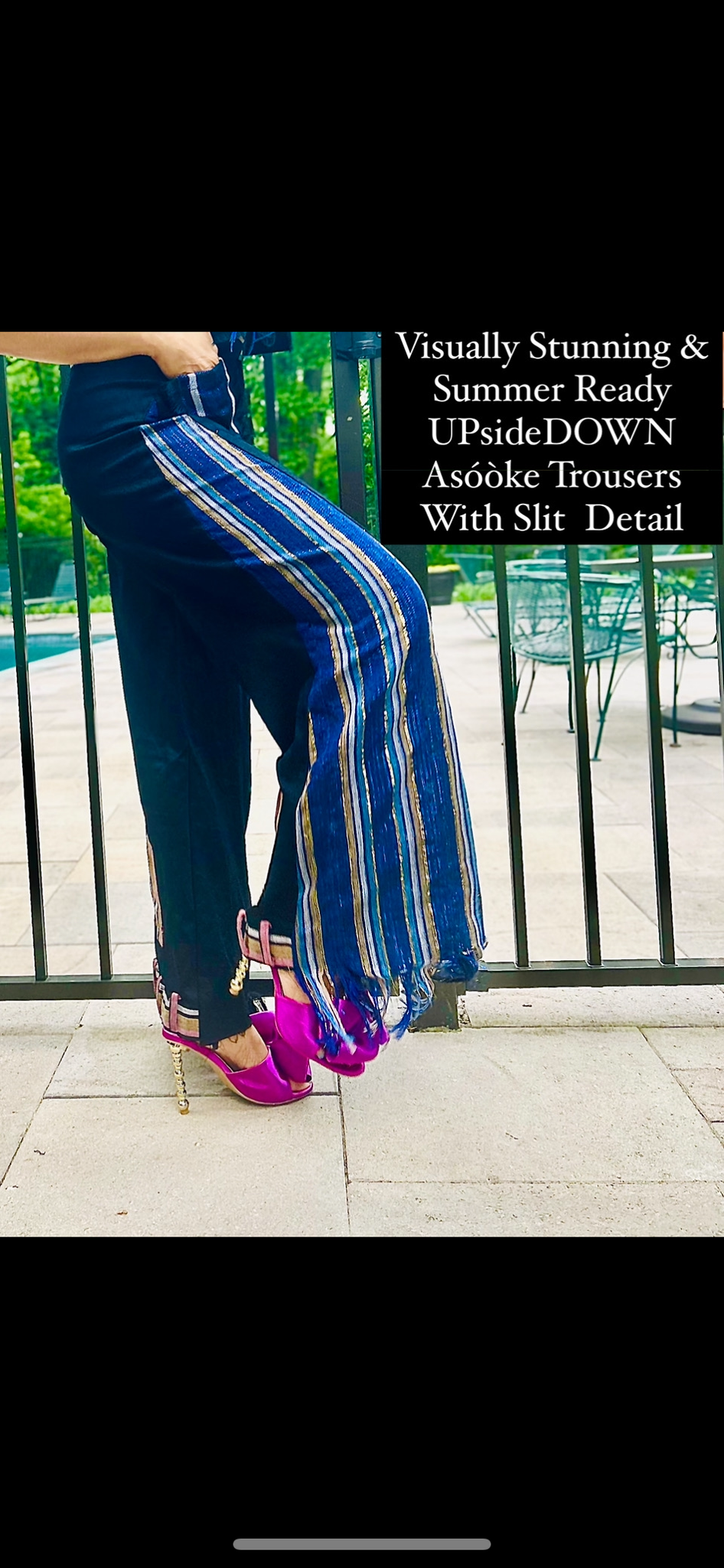 Unisex UPsideDOWN Asóòke Wide Leg Trousers