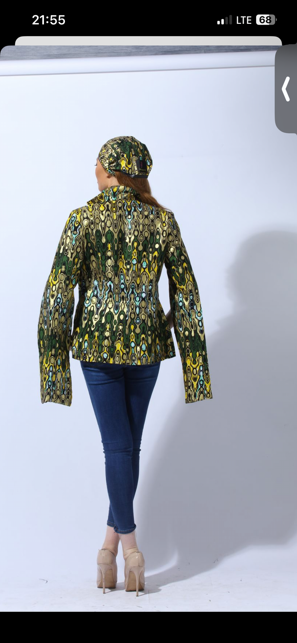 Cotonu Gold Lamé Blazer