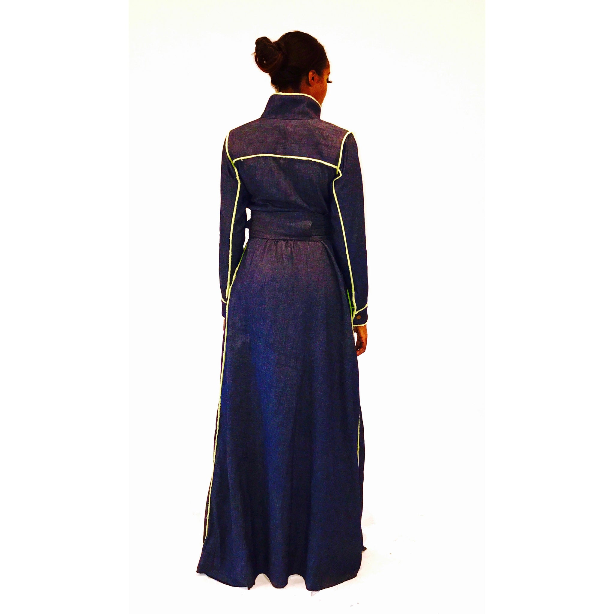 MANTEAU DE CAMIONNEUR MAXI EFFILOCHÉ À LA MAIN SURYA