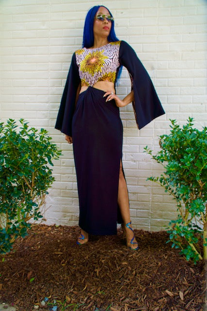 Robe torsadée à cadran solaire