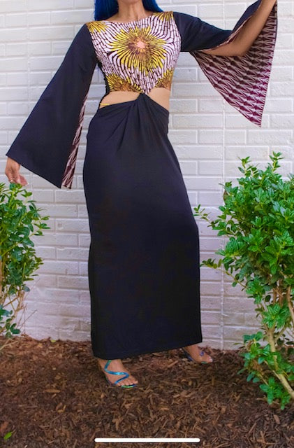 Robe torsadée à cadran solaire