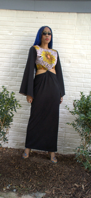Robe torsadée à cadran solaire