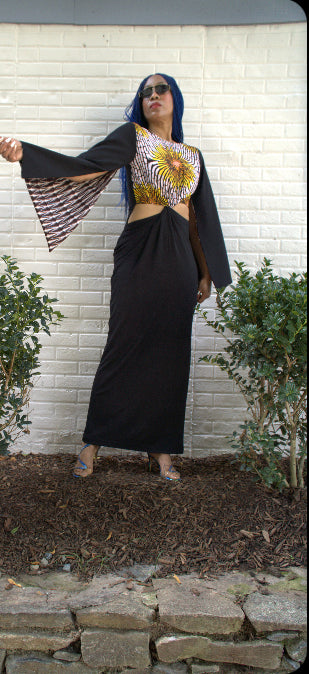 Robe torsadée à cadran solaire