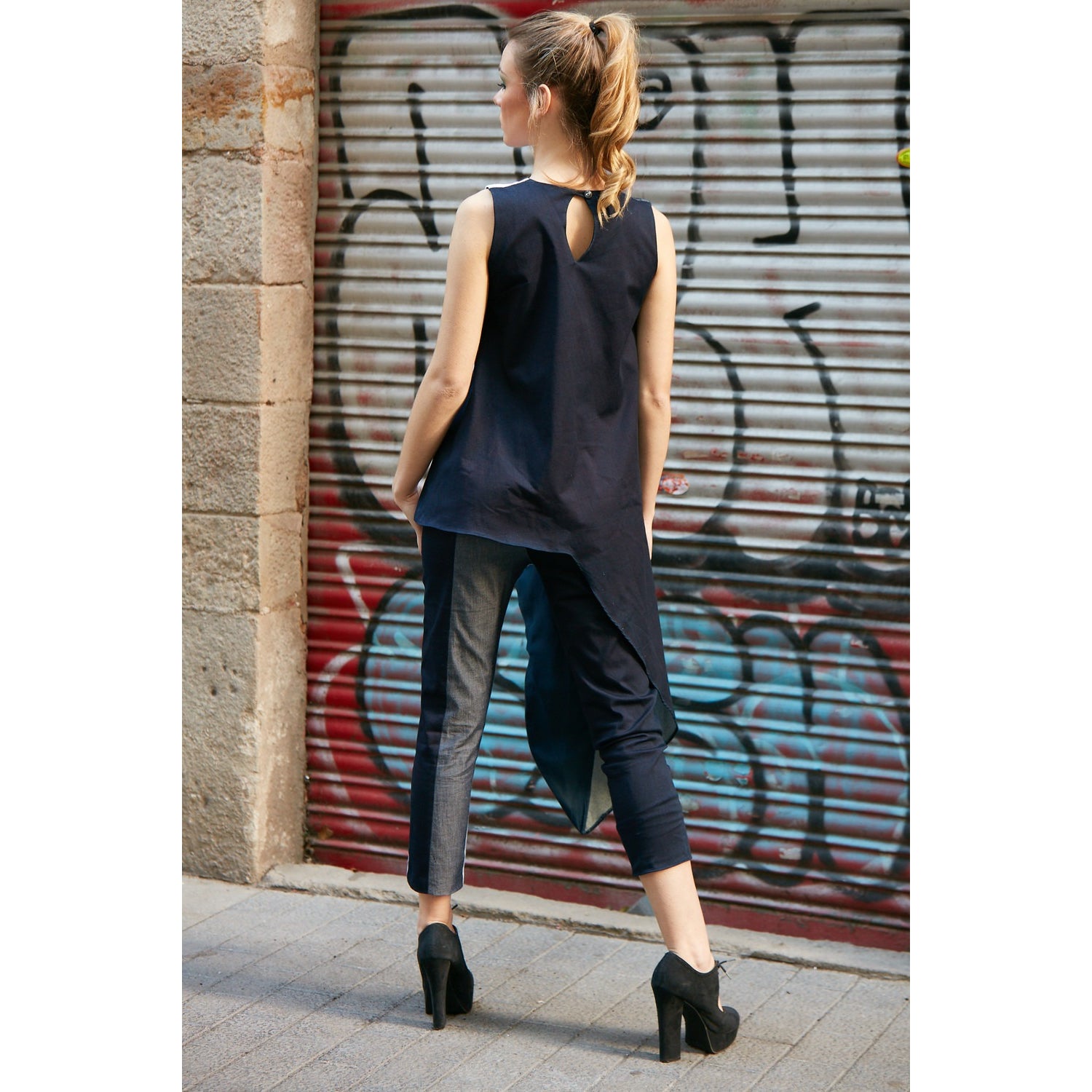 BLOUSE ET PANTALON HAPPY SELENA AVEC APPLIQUES EN VELOURS