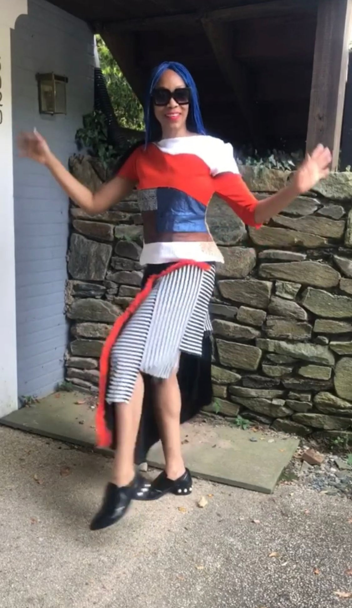 Chemisier à drapeau
