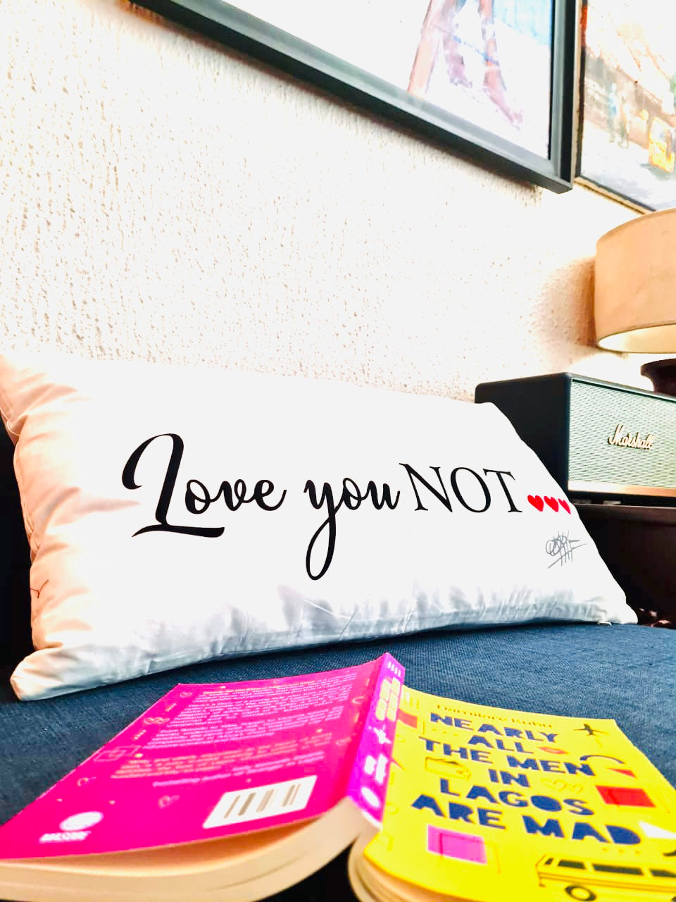 Coussin recto verso LOVE YOU/NOT