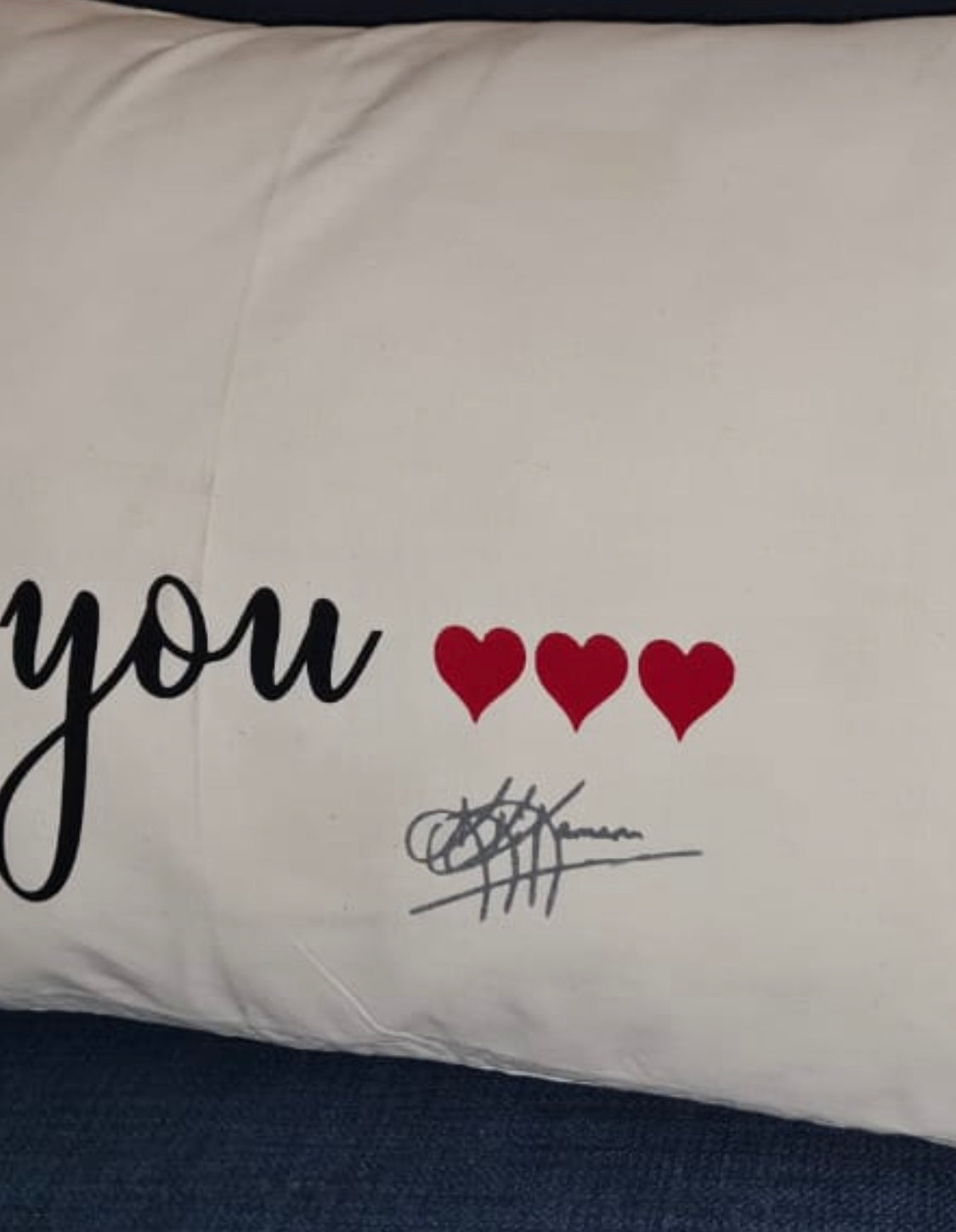 Coussin recto verso LOVE YOU/NOT