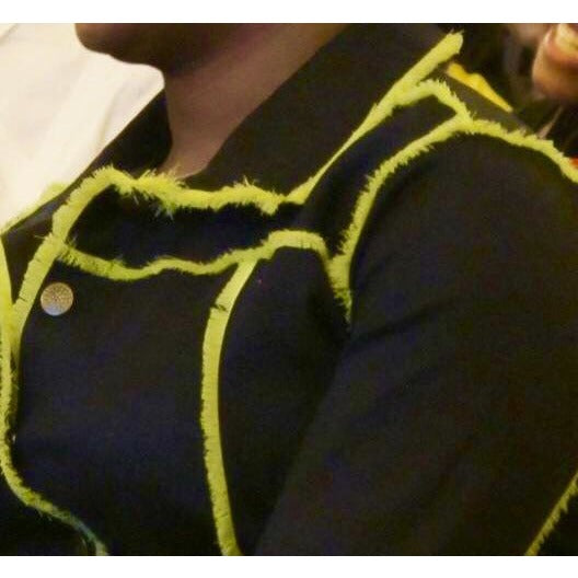 MANTEAU DE CAMIONNEUR MAXI EFFILOCHÉ À LA MAIN SURYA