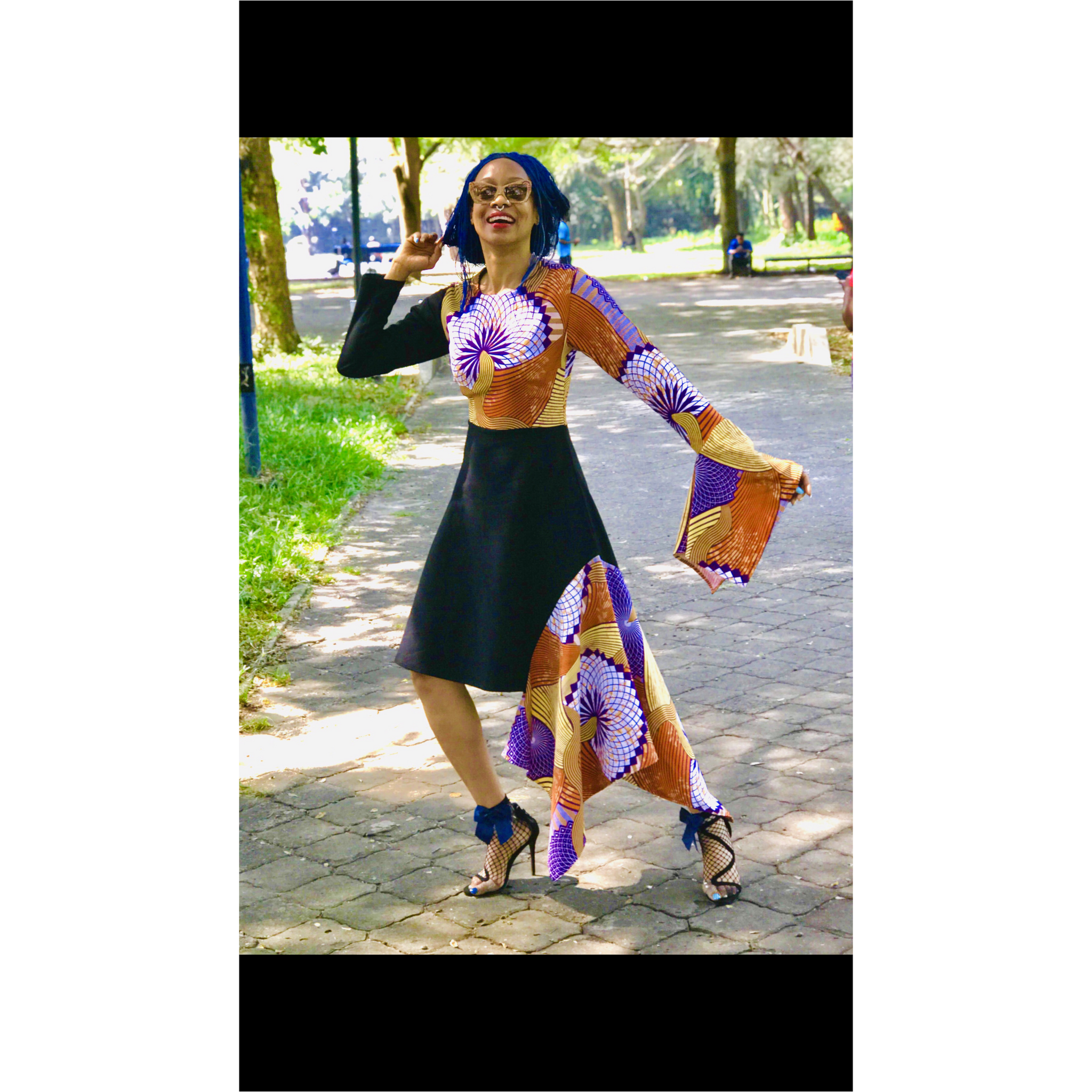 Robe à ourlet asymétrique SUMAYA
