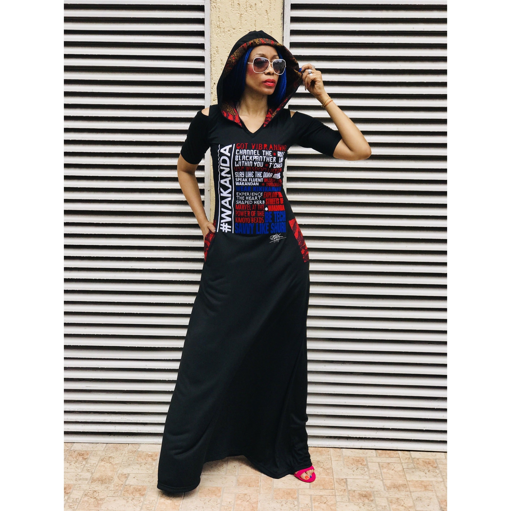 Robe longue à capuche #WAKANDA Favourite Things