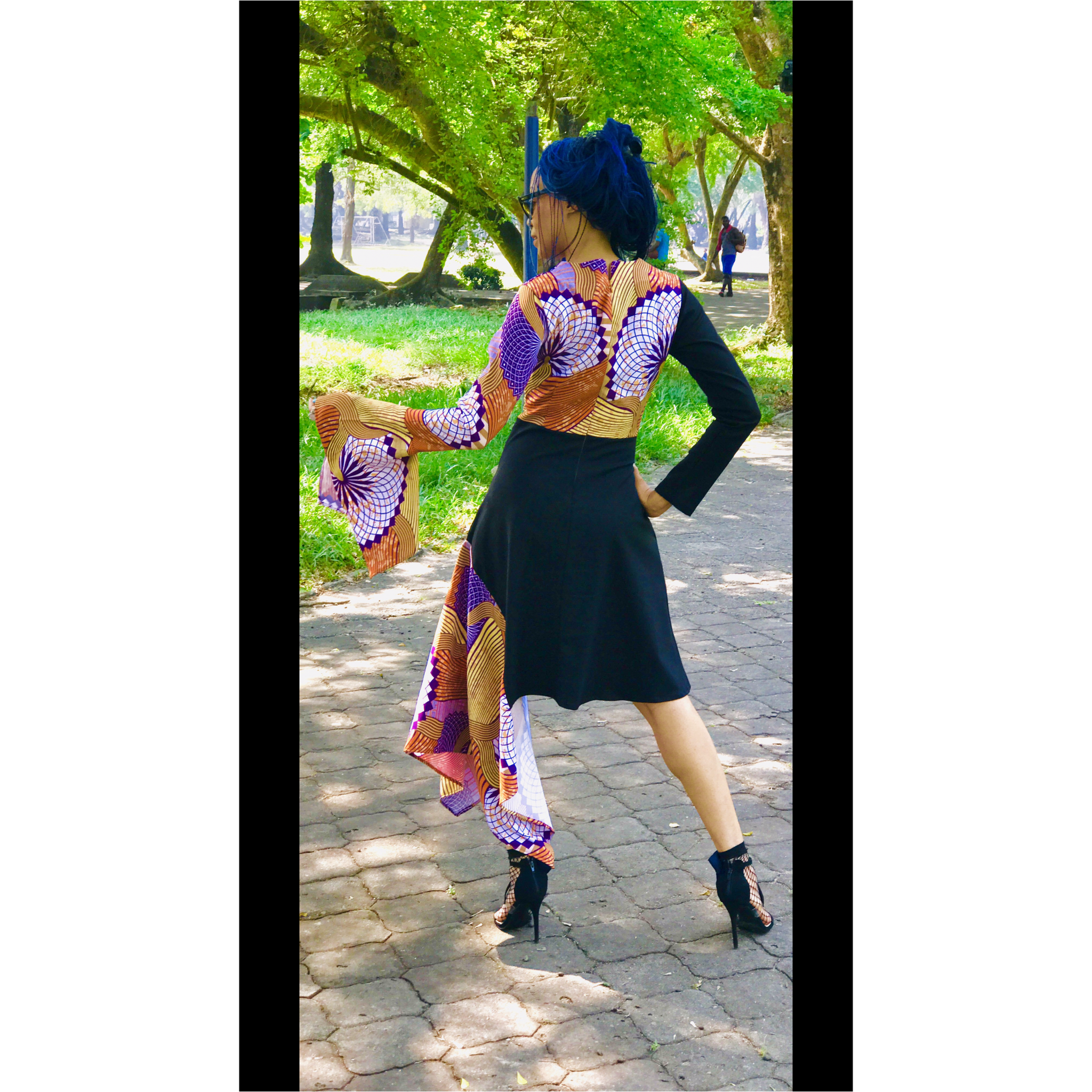 Robe à ourlet asymétrique SUMAYA