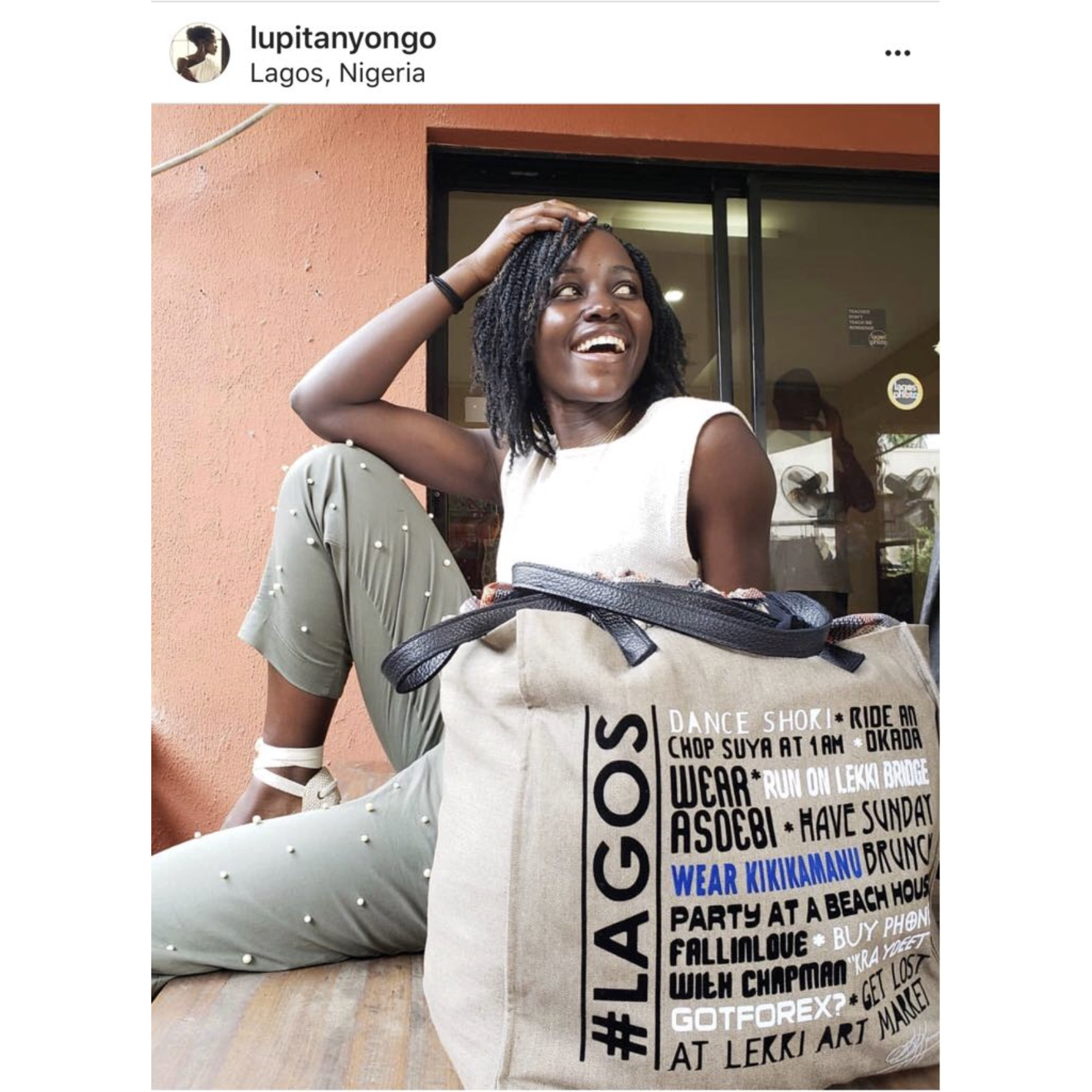 #LAGOS FAVOURITE THINGS SAC SAC À BORDURE EN CUIR