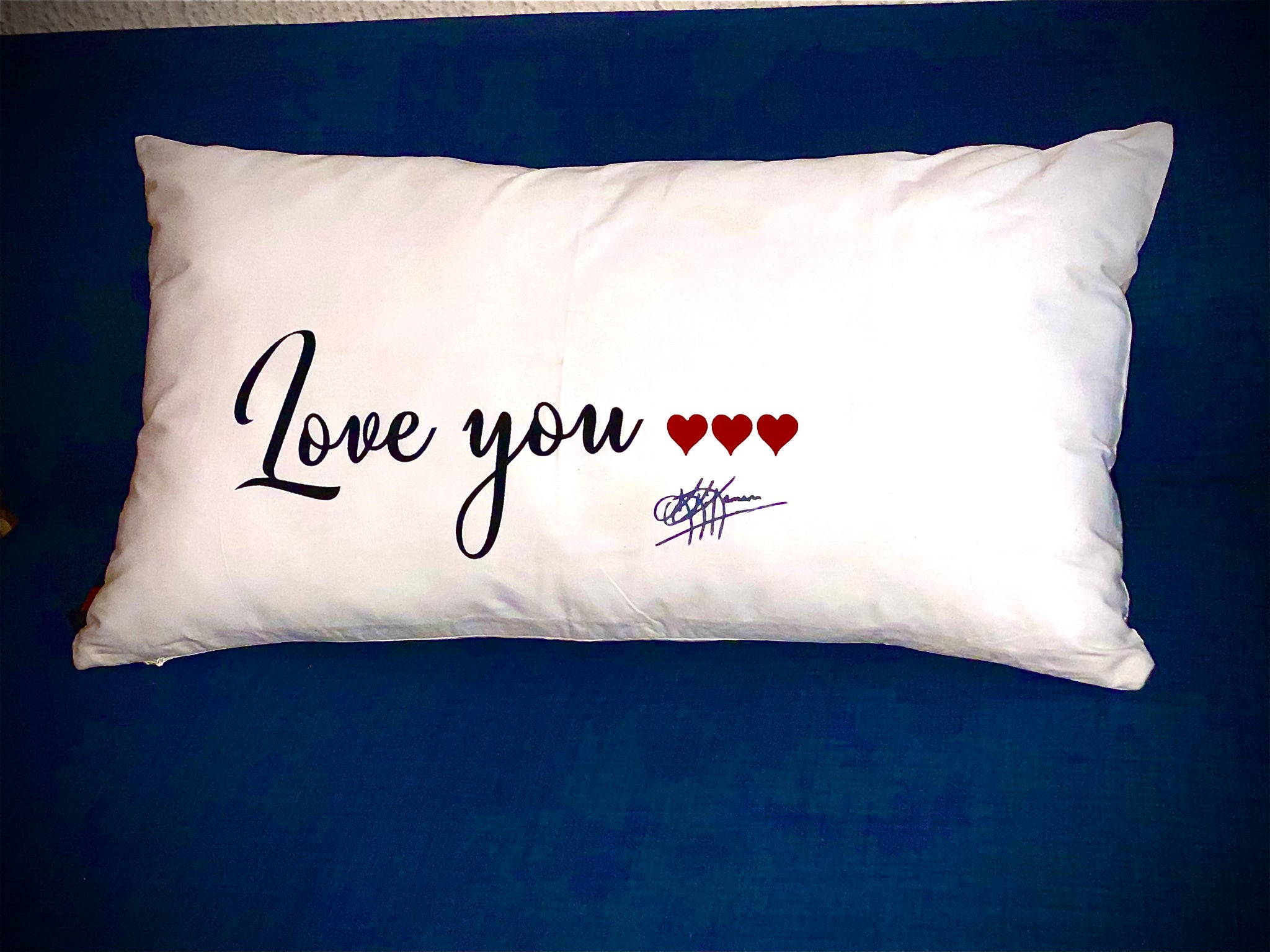Coussin recto verso LOVE YOU/NOT