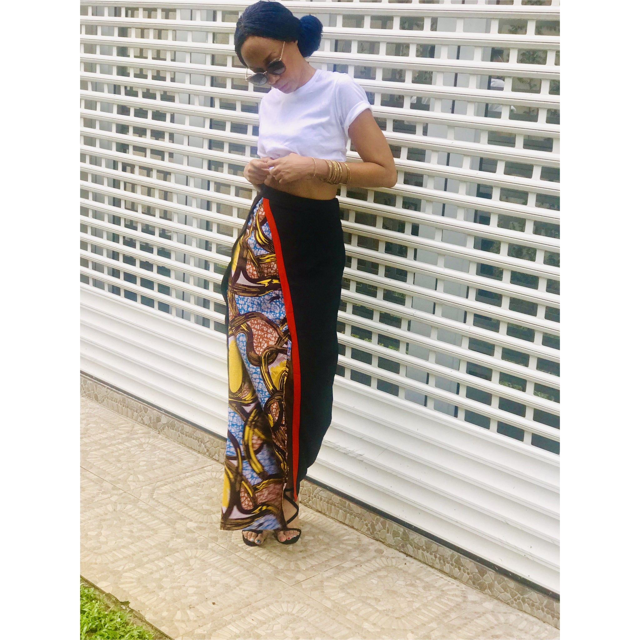 Jupe FolaShade à imprimé artistique