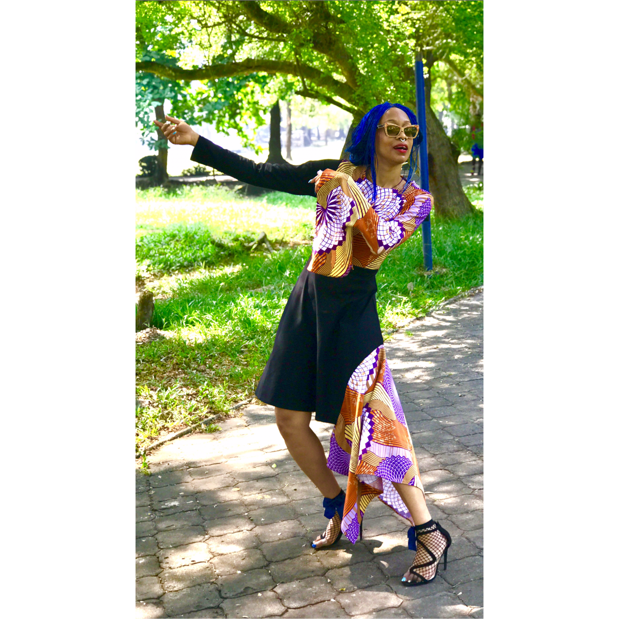 Robe à ourlet asymétrique SUMAYA