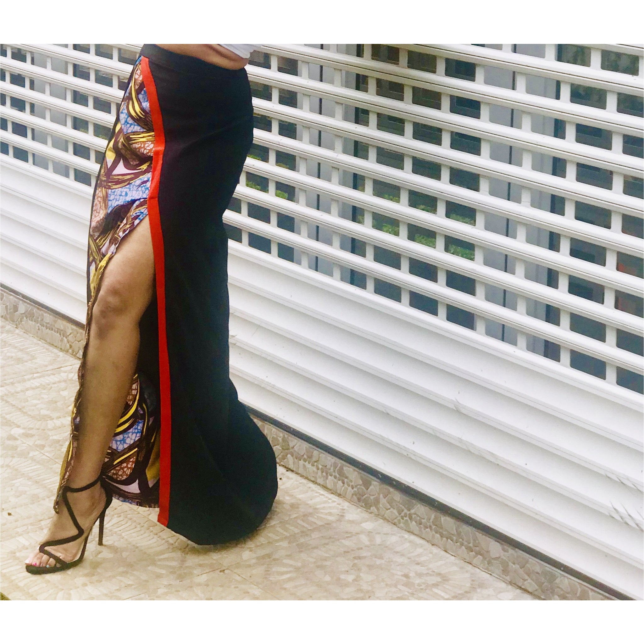 Jupe FolaShade à imprimé artistique