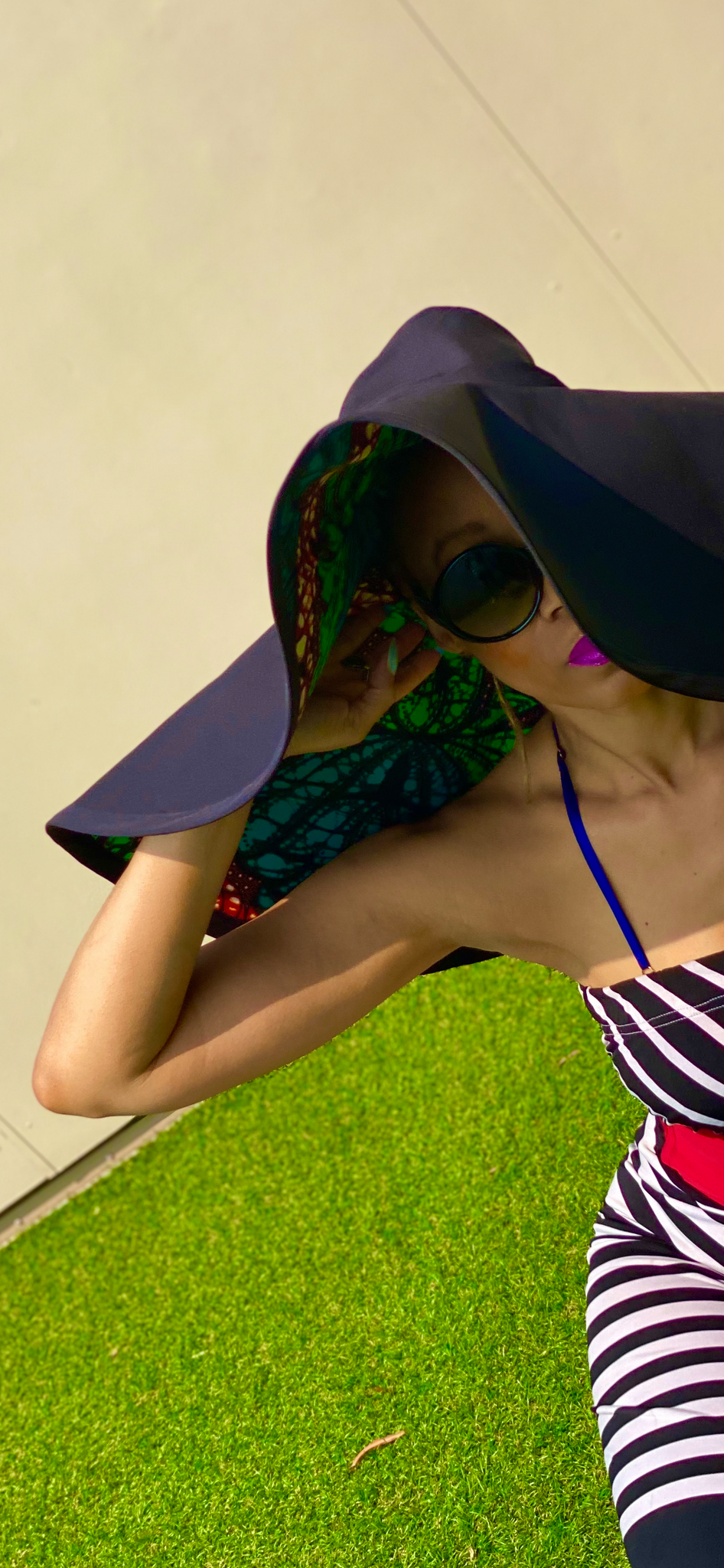 Chapeau de soleil réversible surdimensionné GoodHeadz / imprimé Mya