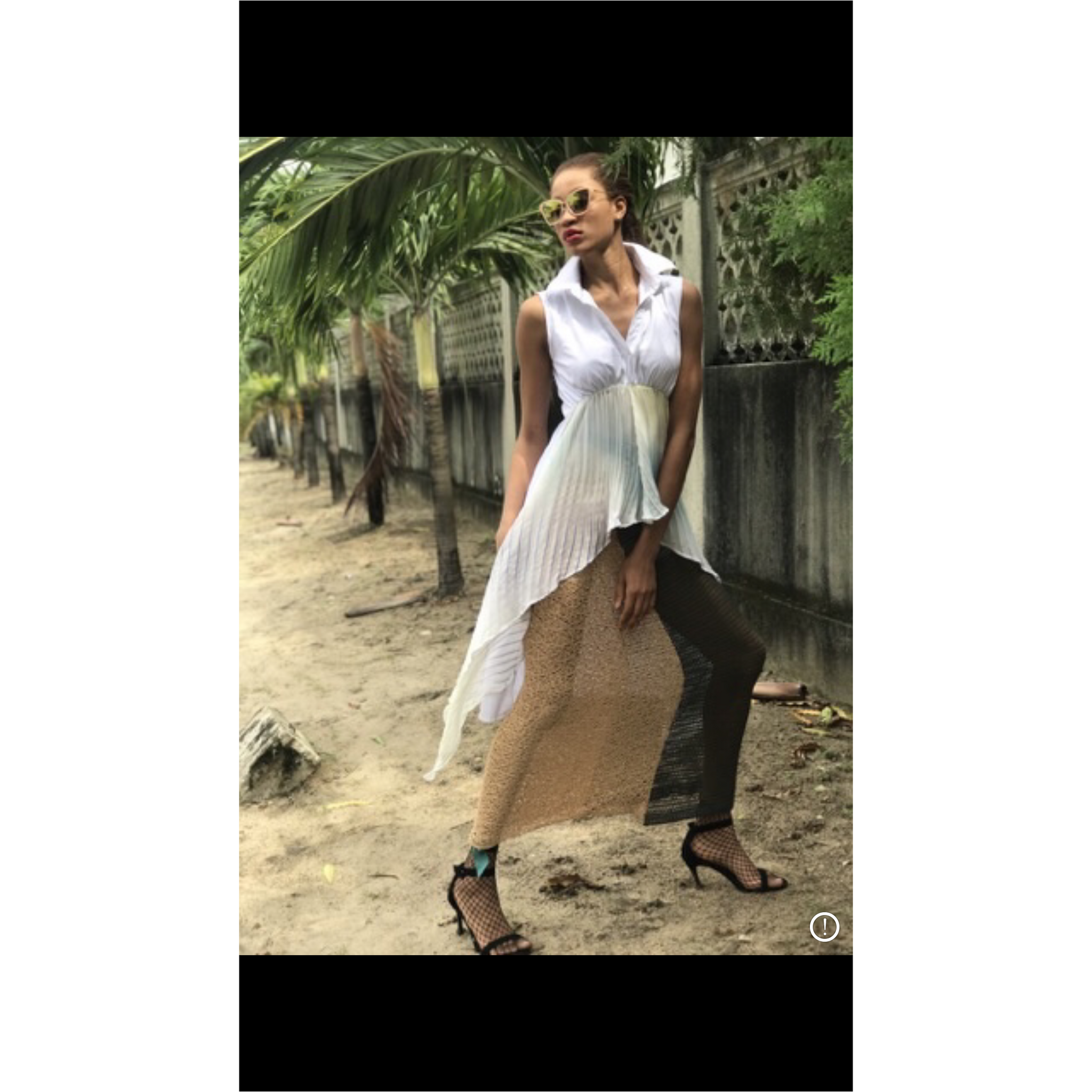 Jupe en maille combinée Eko Babe