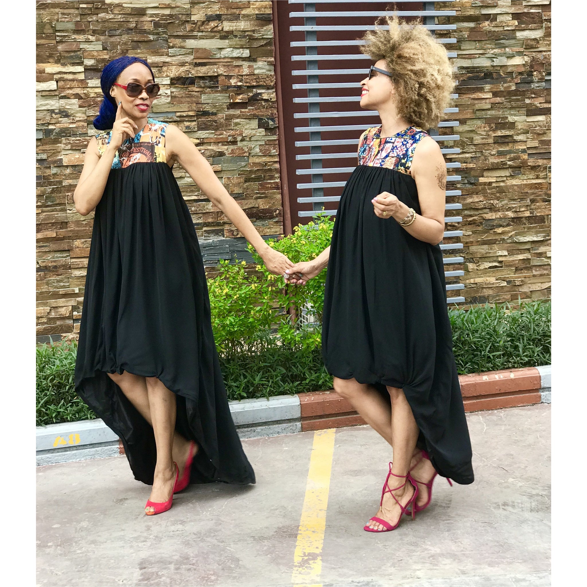 Robe longue Juanita HiLow à imprimé Maui