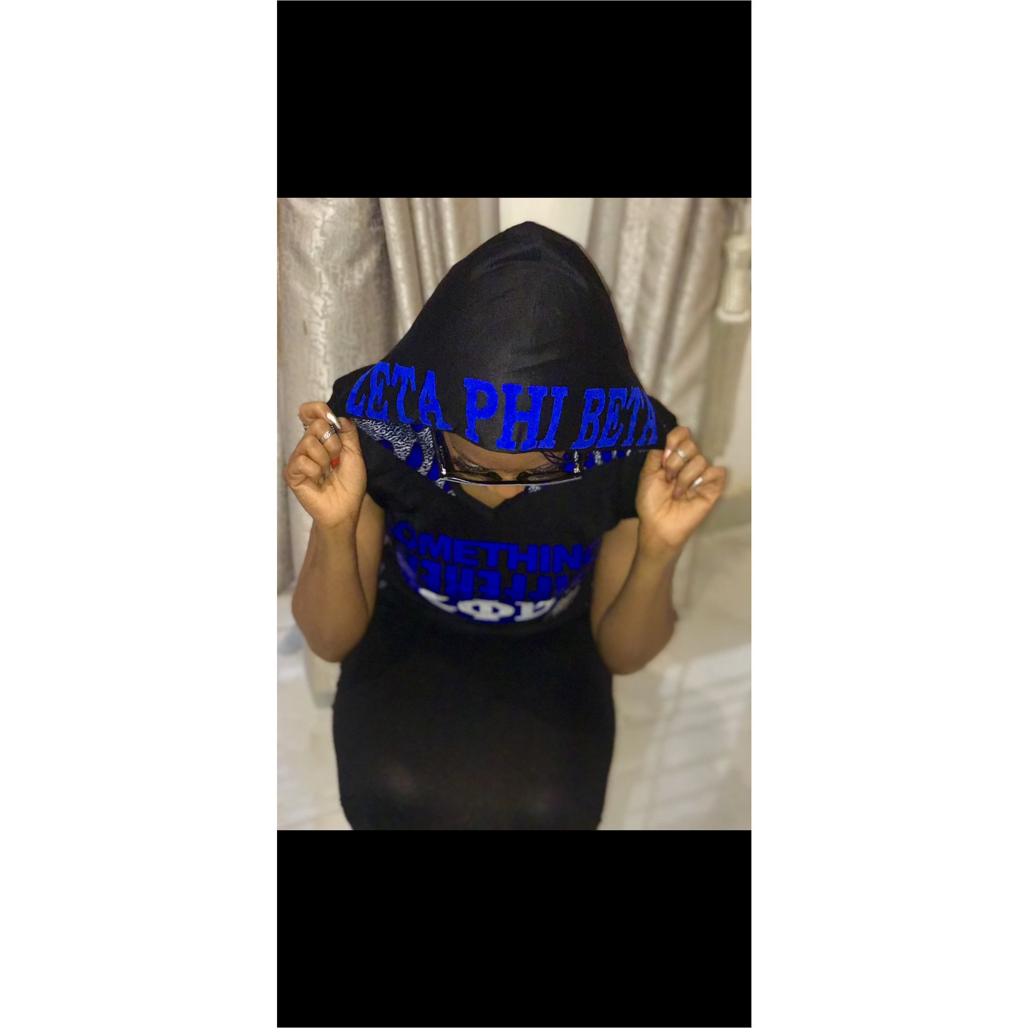 Applique en velours de luxe Zeta Phi Beta Midi.