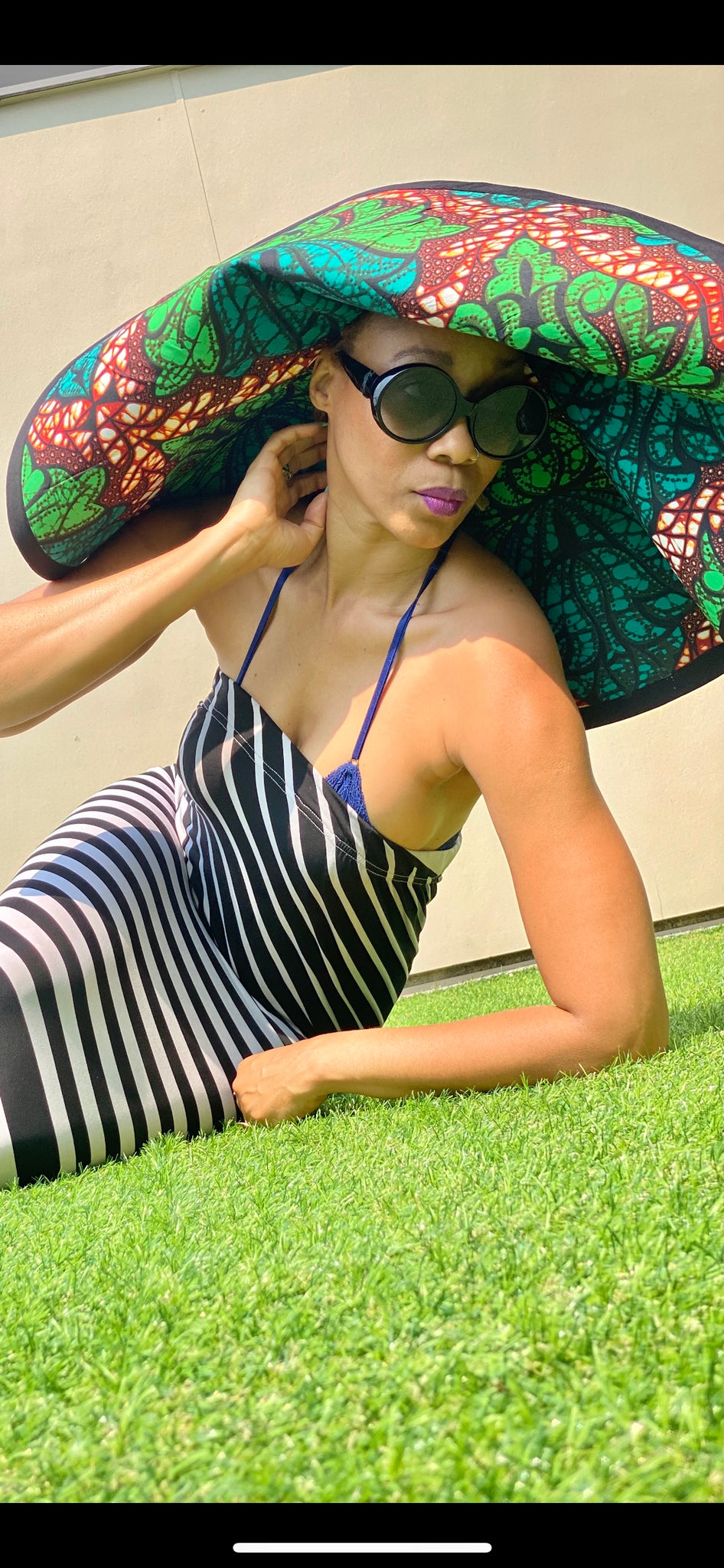 Chapeau de soleil réversible surdimensionné GoodHeadz / imprimé Mya
