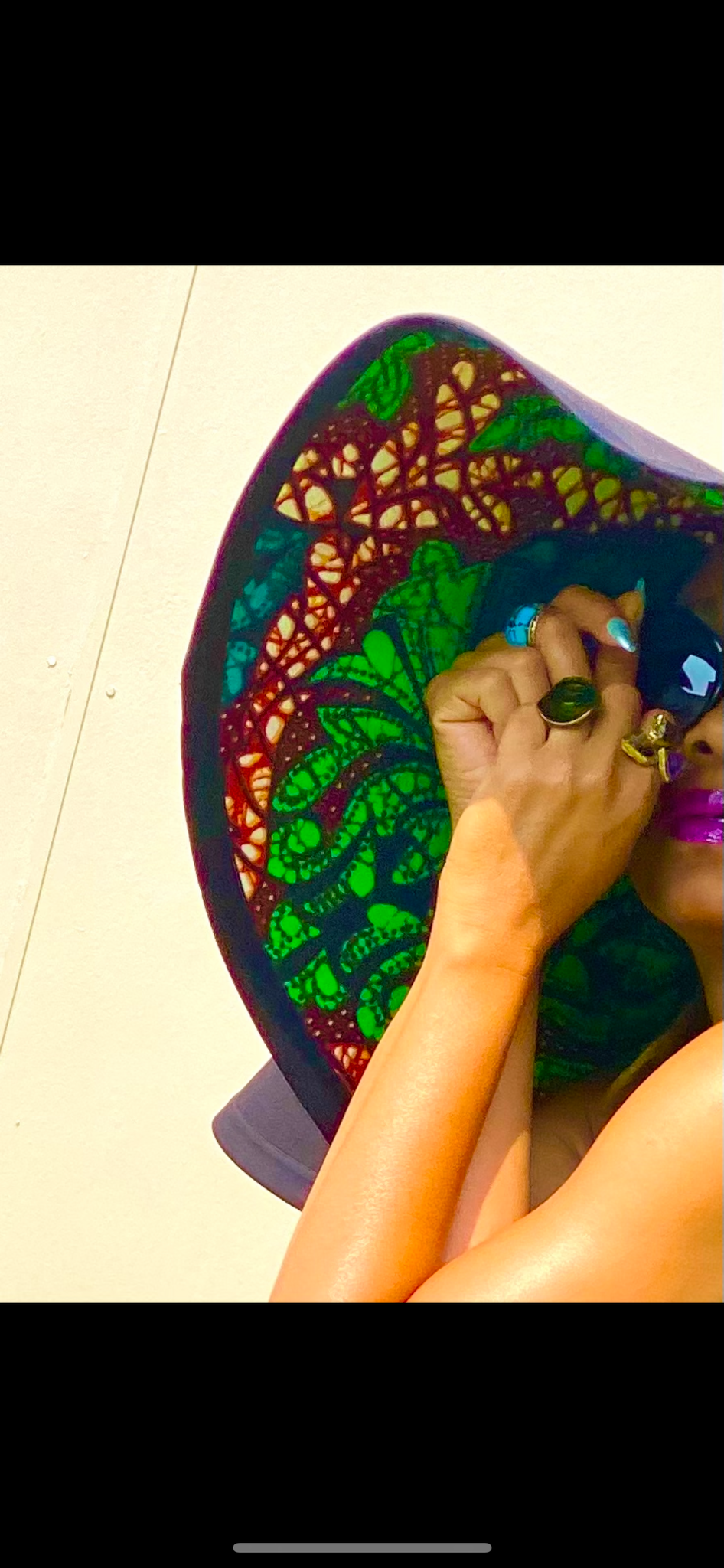 Chapeau de soleil réversible surdimensionné GoodHeadz / imprimé Mya