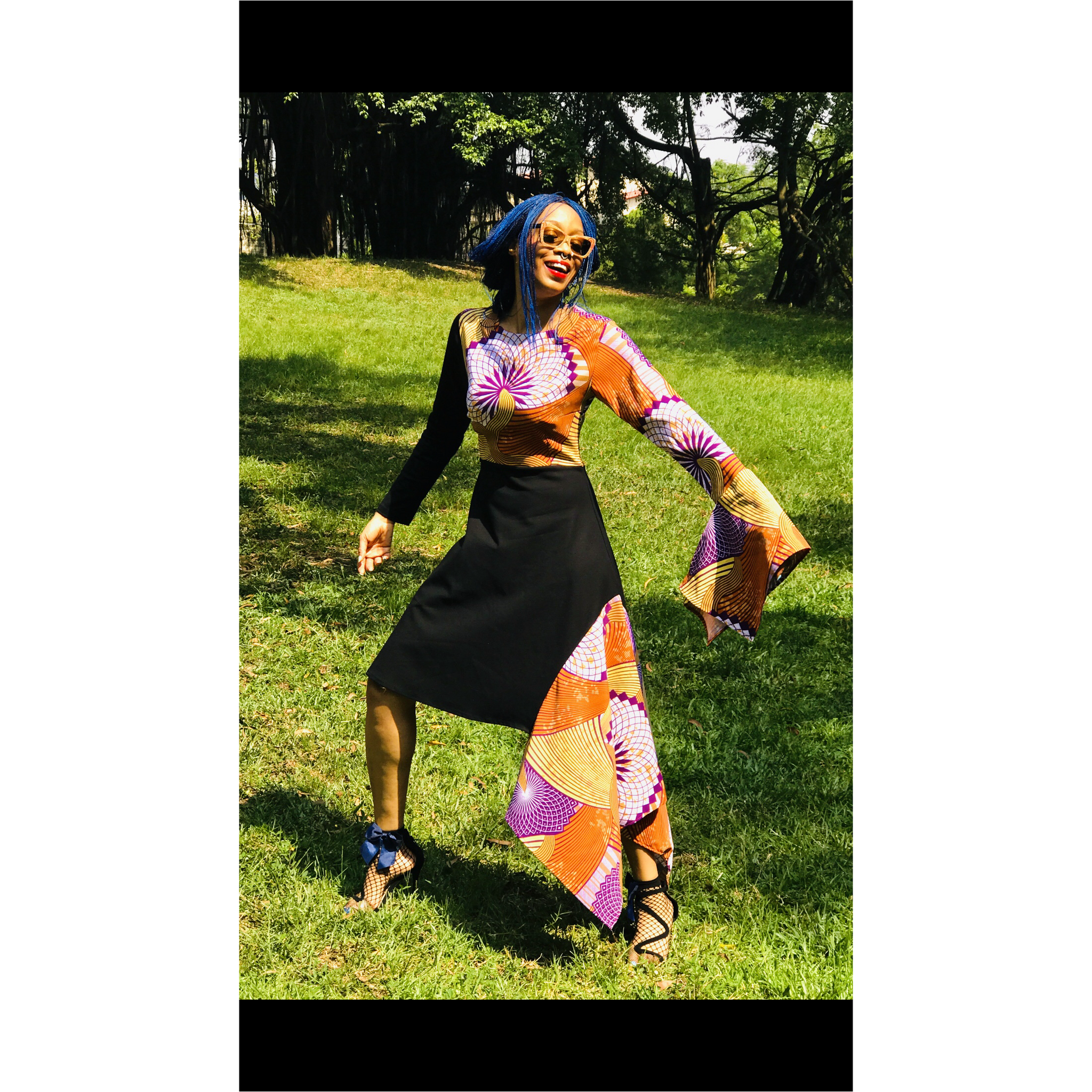 Robe à ourlet asymétrique SUMAYA