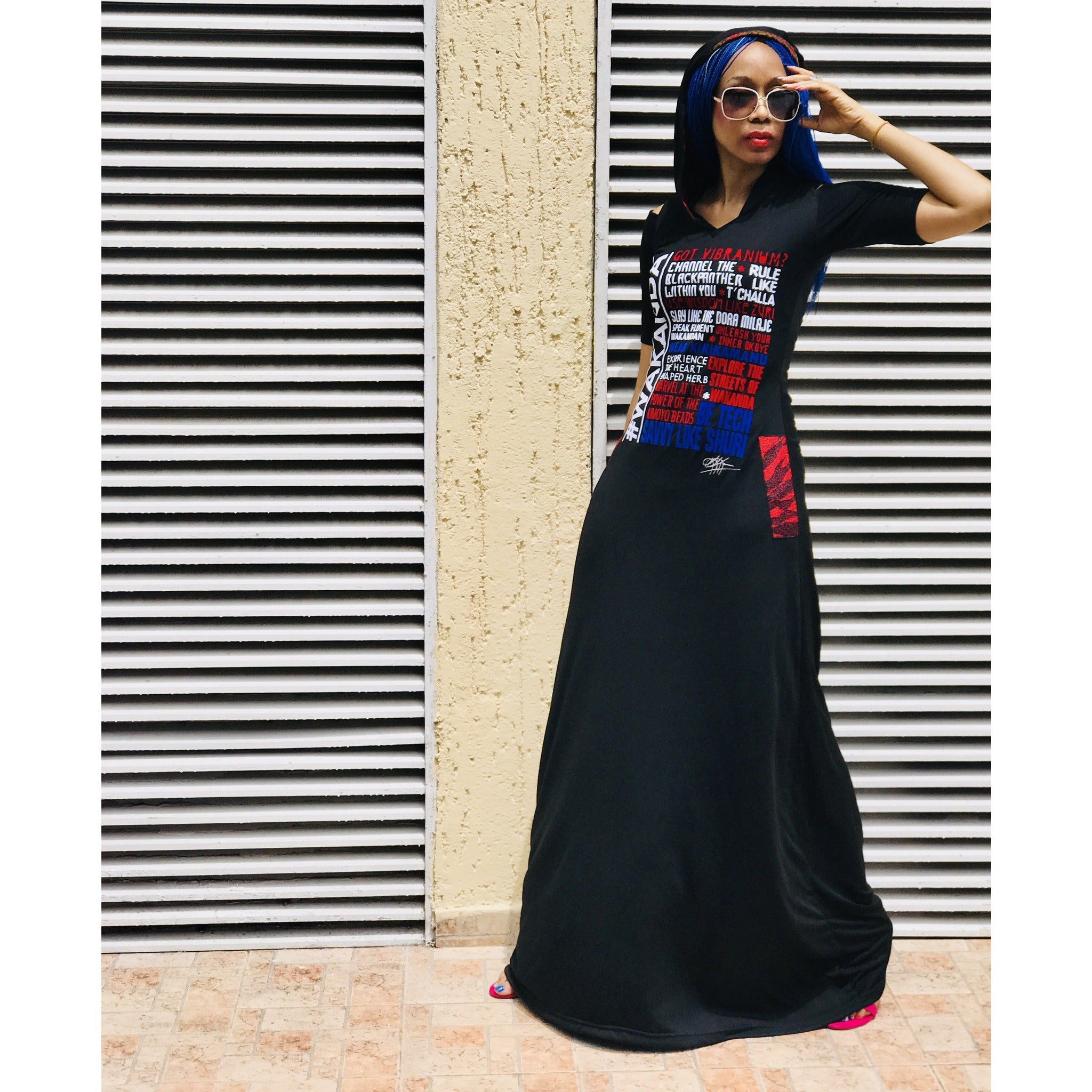 Robe longue à capuche #WAKANDA Favourite Things