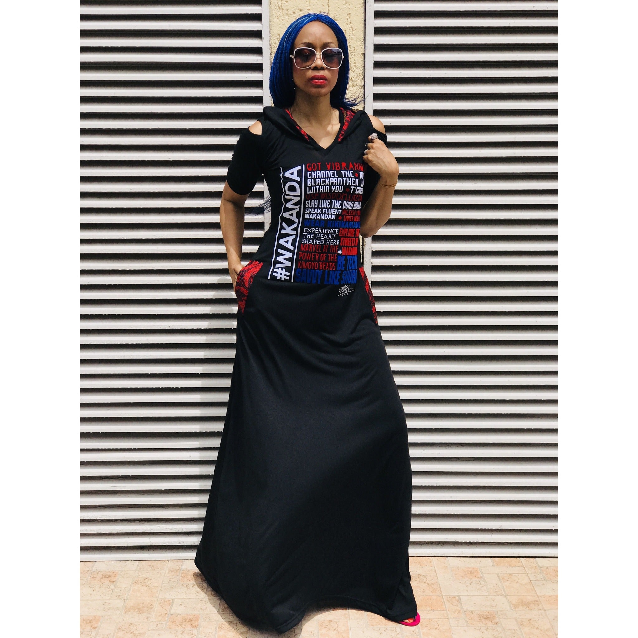 Robe longue à capuche #WAKANDA Favourite Things