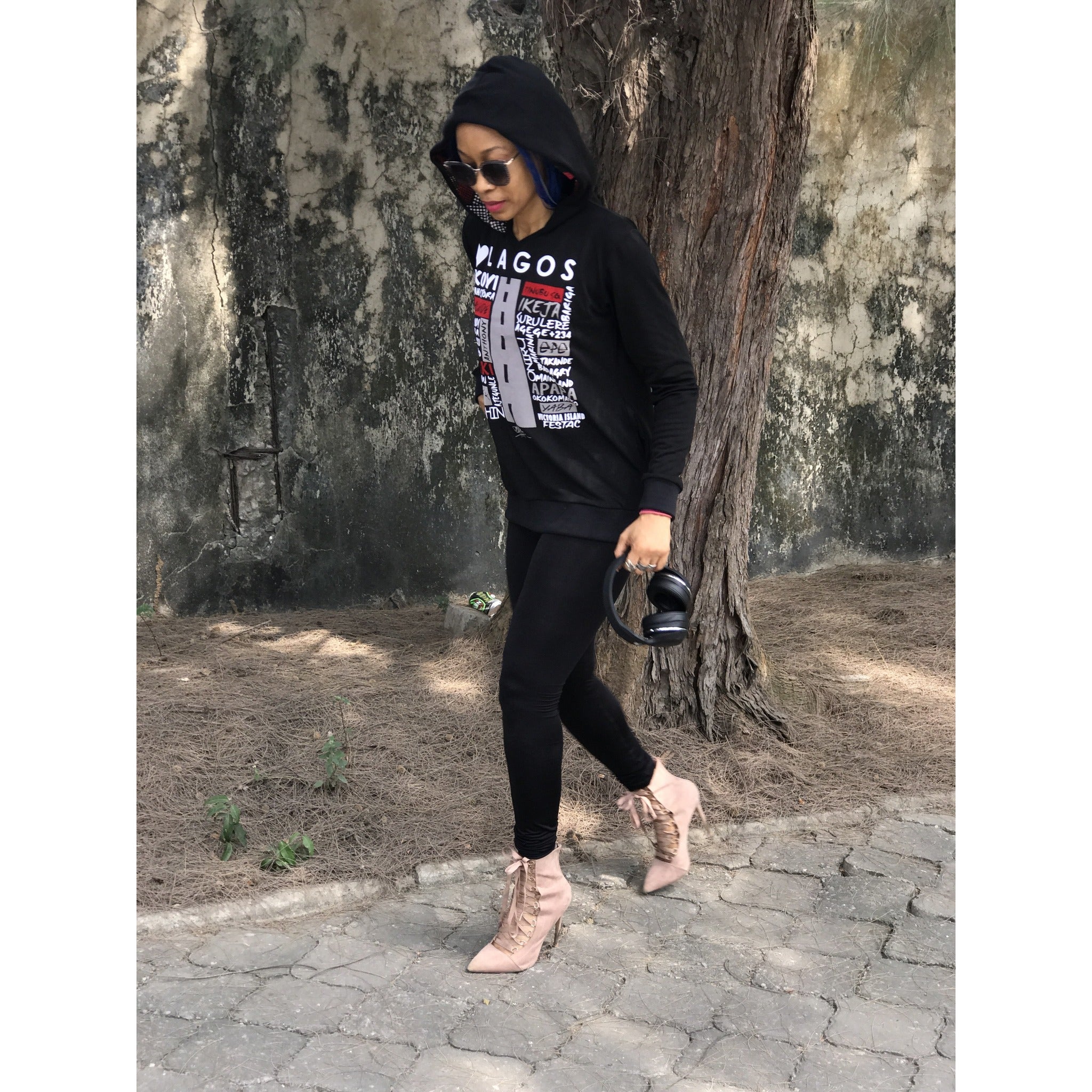 Sweat à capuche unisexe Love Lagos