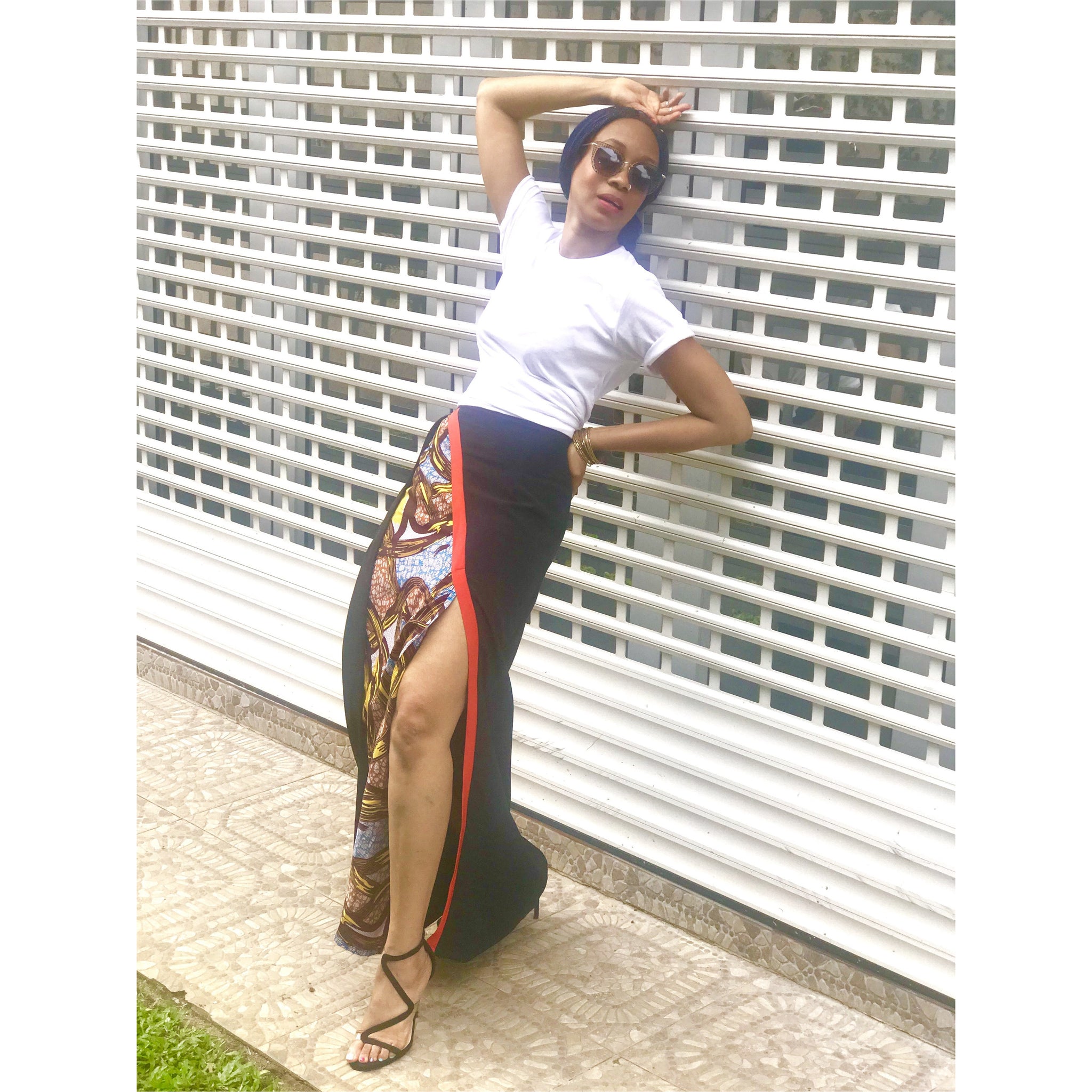 Jupe FolaShade à imprimé artistique