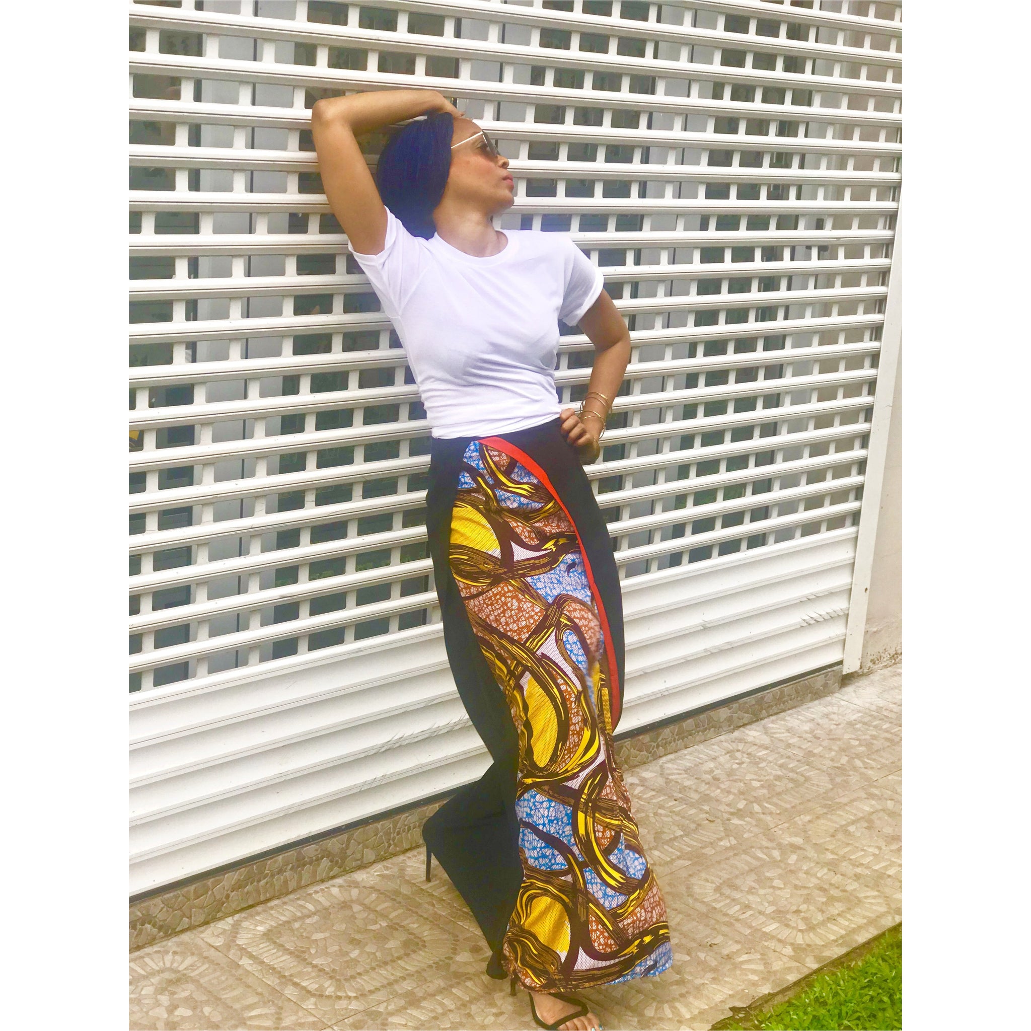 Jupe FolaShade à imprimé artistique