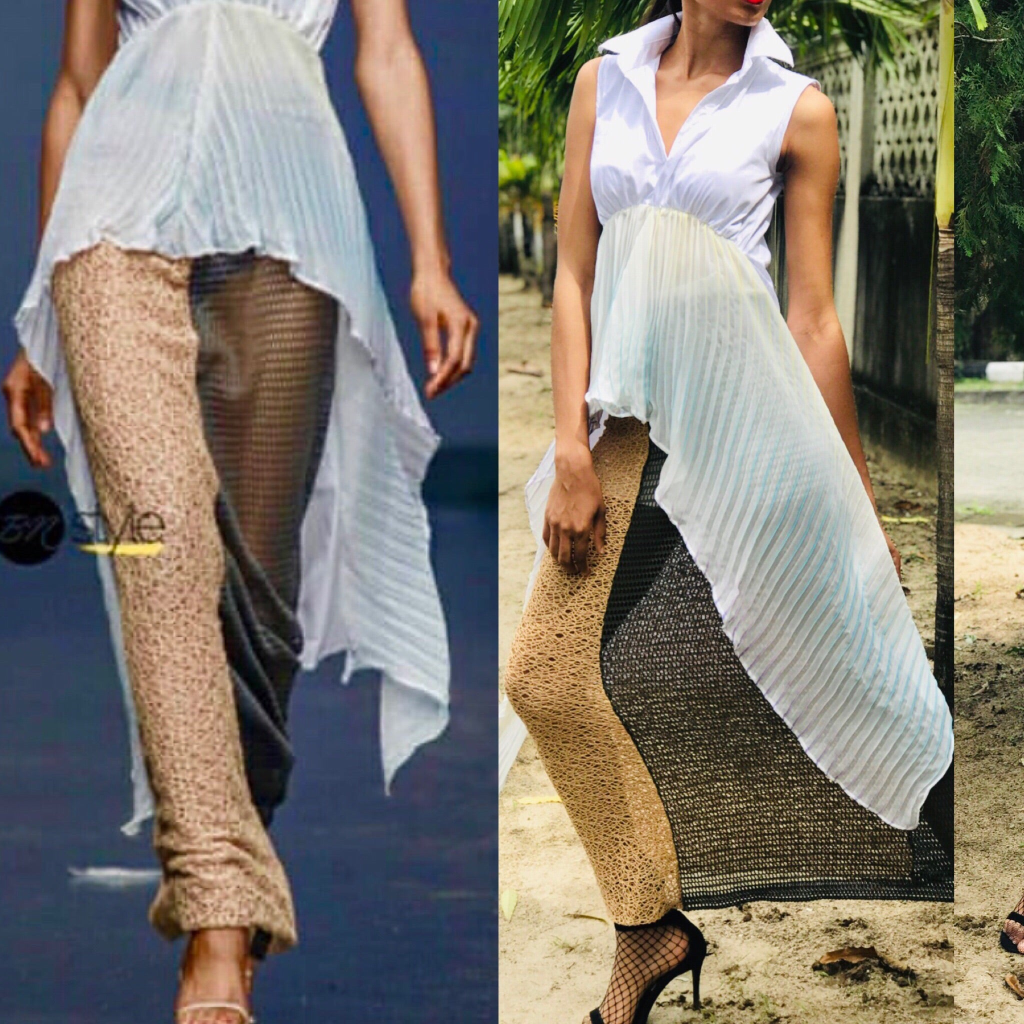Jupe en maille combinée Eko Babe