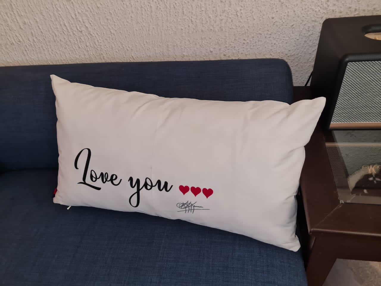 Coussin recto verso LOVE YOU/NOT