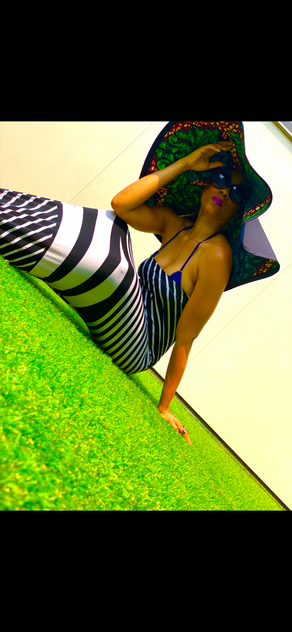 Chapeau de soleil réversible surdimensionné GoodHeadz / imprimé Mya