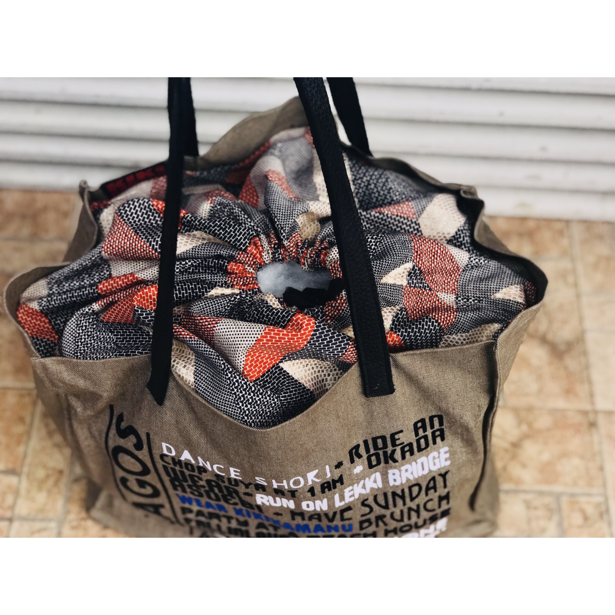 #LAGOS FAVOURITE THINGS SAC SAC À BORDURE EN CUIR