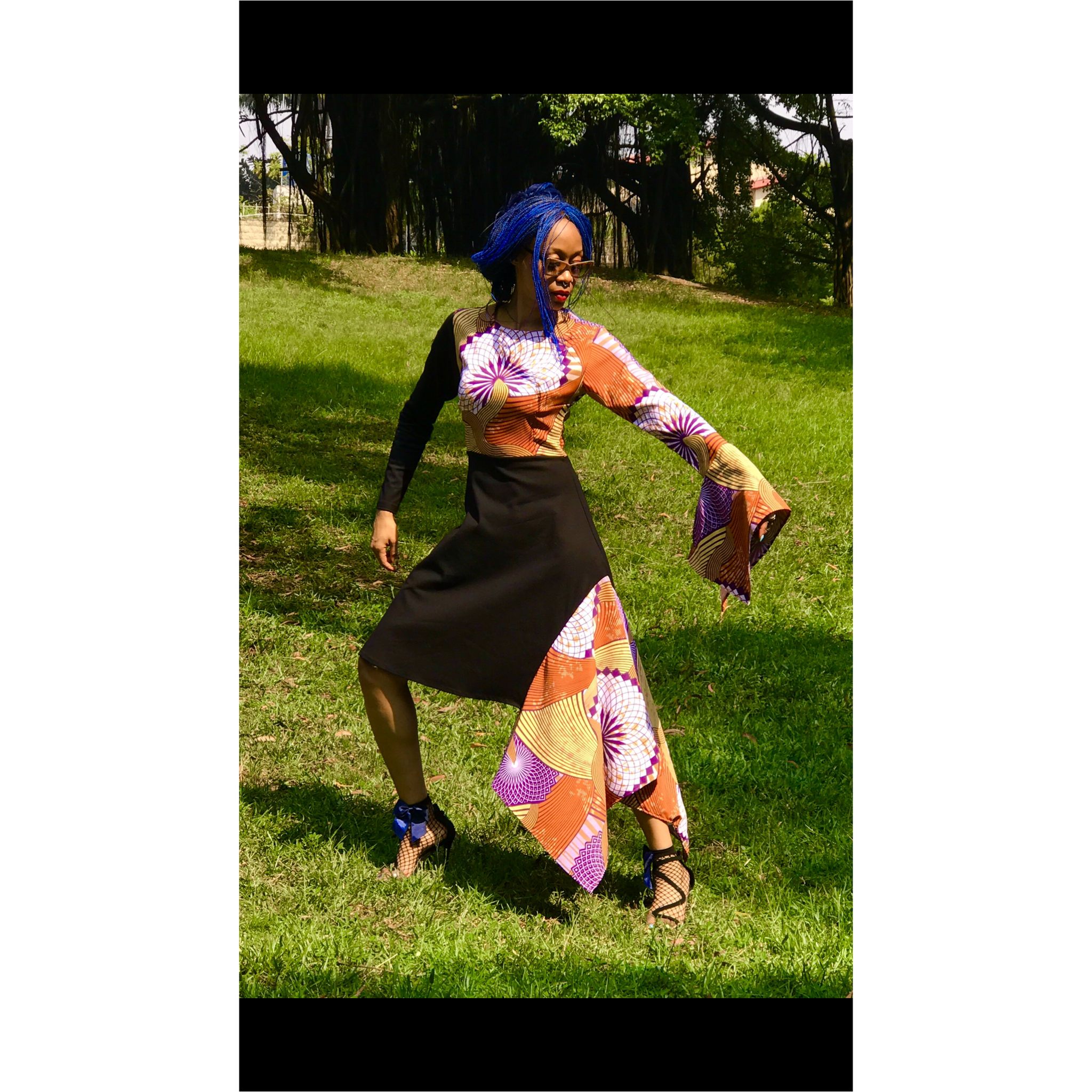 Robe à ourlet asymétrique SUMAYA