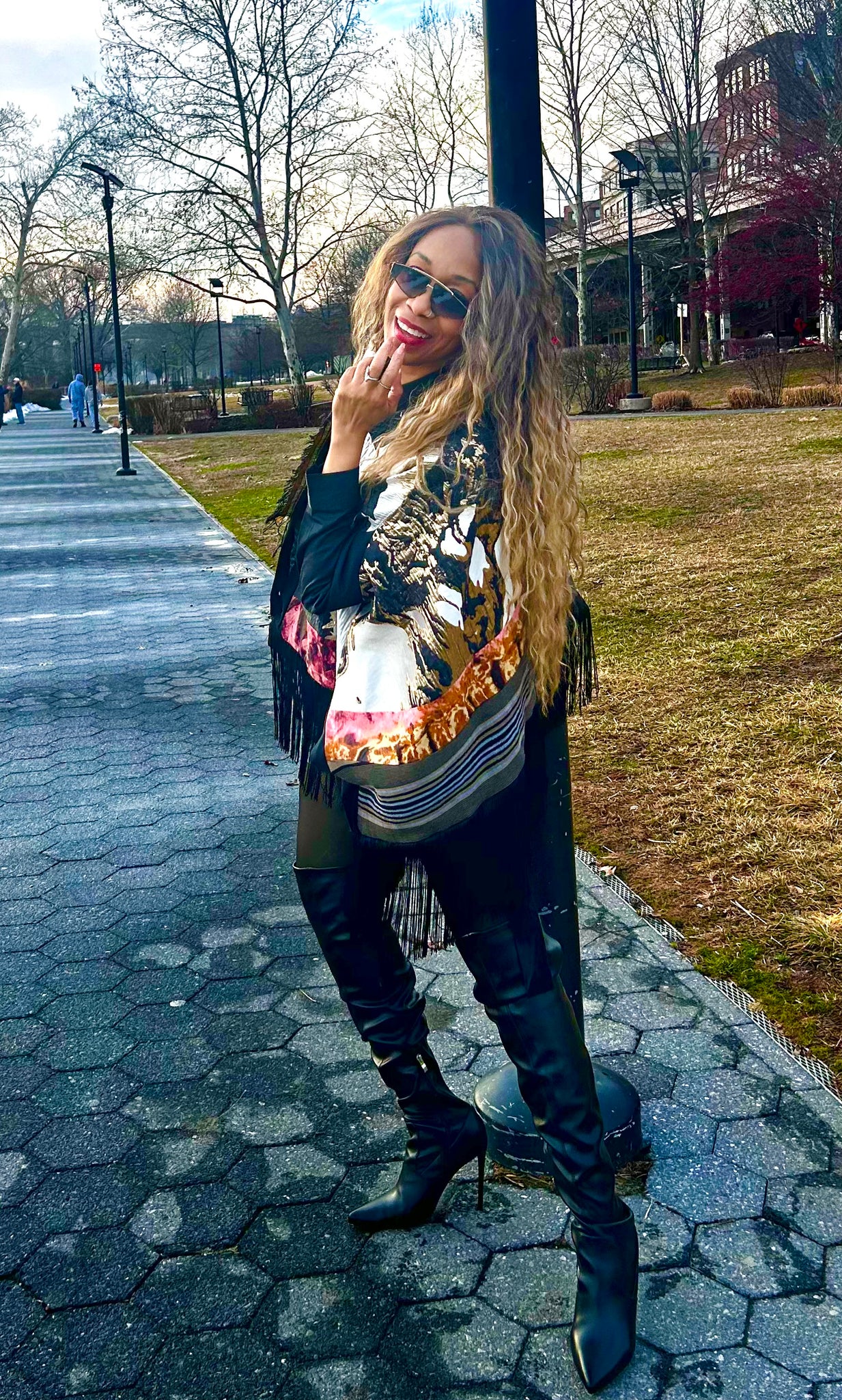 The Monochrome Luxe TAYO Reversible Cape