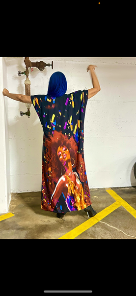 Hand Beaded Lagos Girl Kimono
