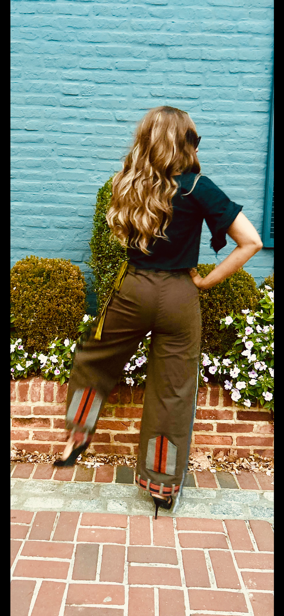 Olive Unisex UPsideDOWN Asóòke Wide Leg Trousers