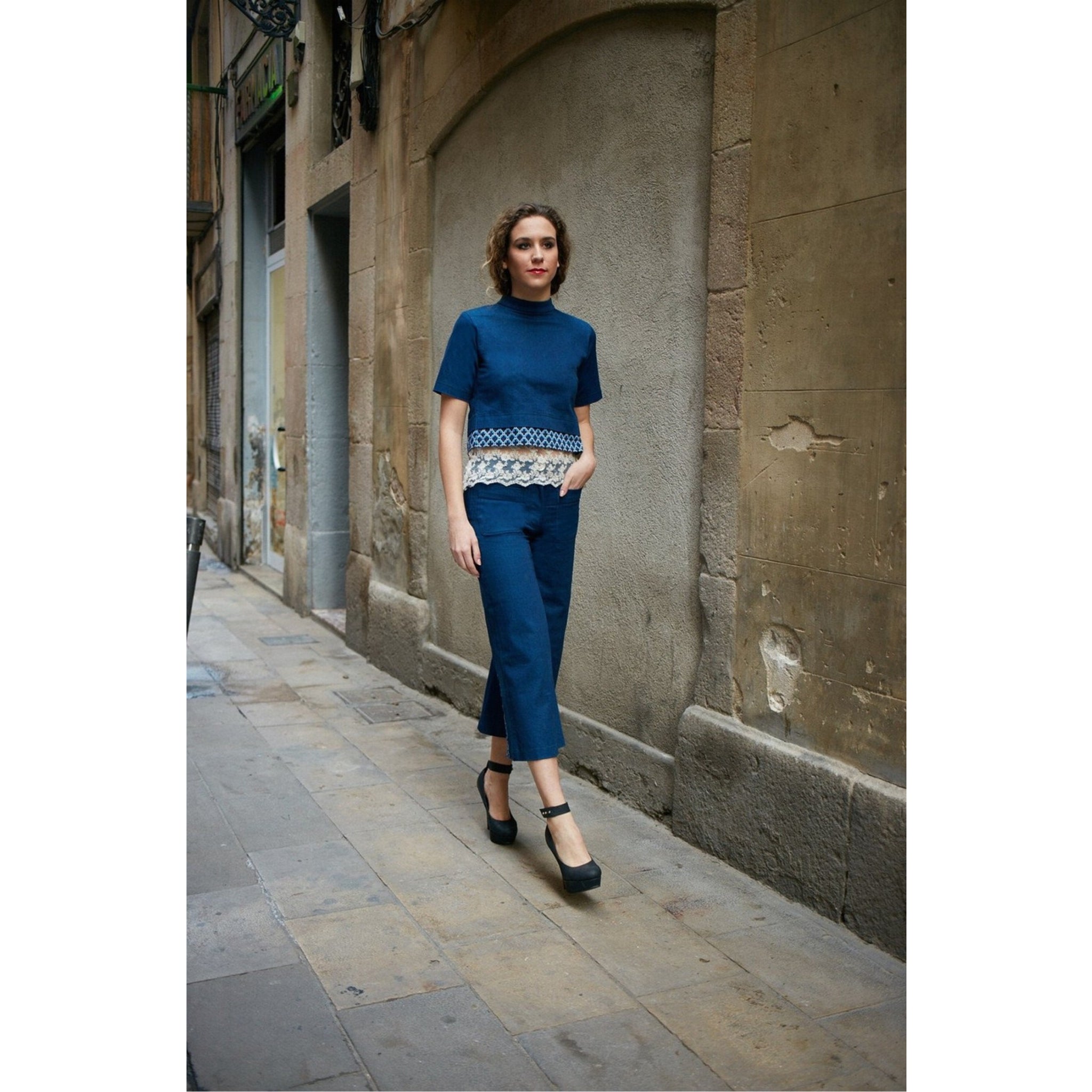REVERSO CROPPED TOP & CULOTTES
