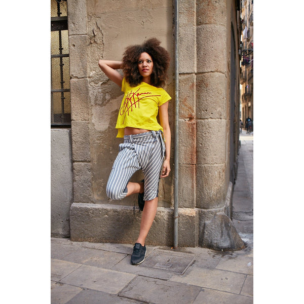 PANTALON À OURLET ASYMÉTRIQUE NONSO