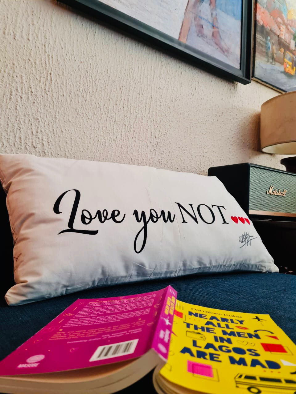 2 Sided LOVE YOU/NOT  Throw Pillow